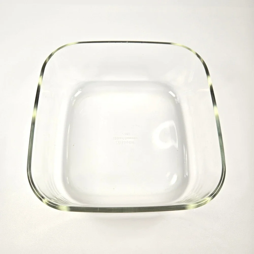 Ziploc VersaGlass Food Storage Container Square 32‎ oz Green Lid Bormioli Rocco